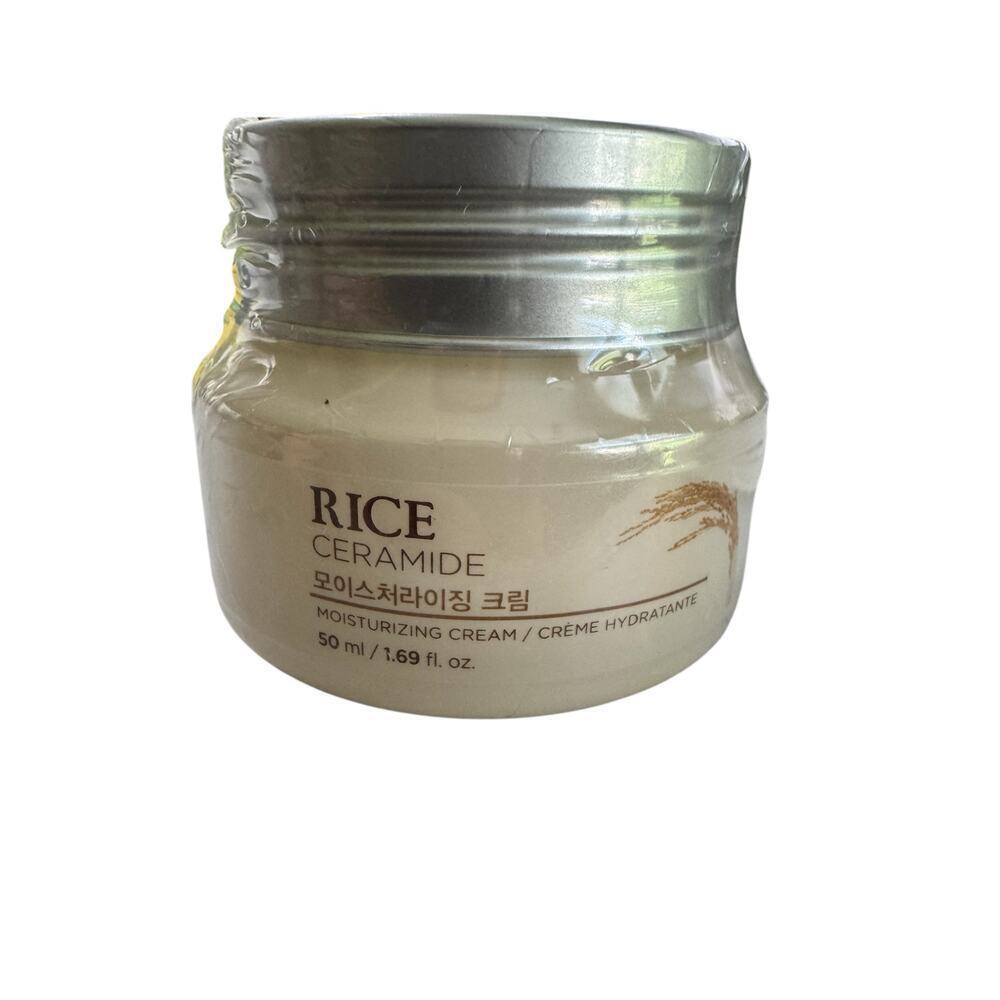 NWT Rice Ceramide Moisturizing Cream 1.69 fl oz NEW SEALED Korean Beauty